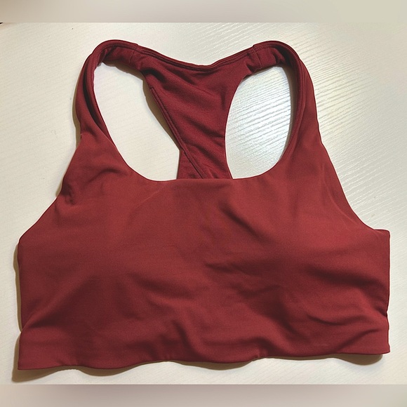 lululemon athletica Other - NWOT lululemon maroon racer back sports bra Sz 8 with hooks